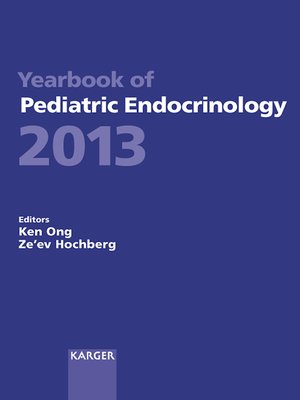 cover image of Yearbook of Pediatric Endocrinology 2013
